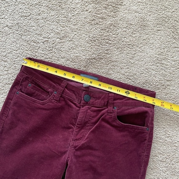 Kut From The Kloth Catherine Boyfriend Jean Mid Rise Women’s 4 Burgundy Wine - Picture 7 of 12